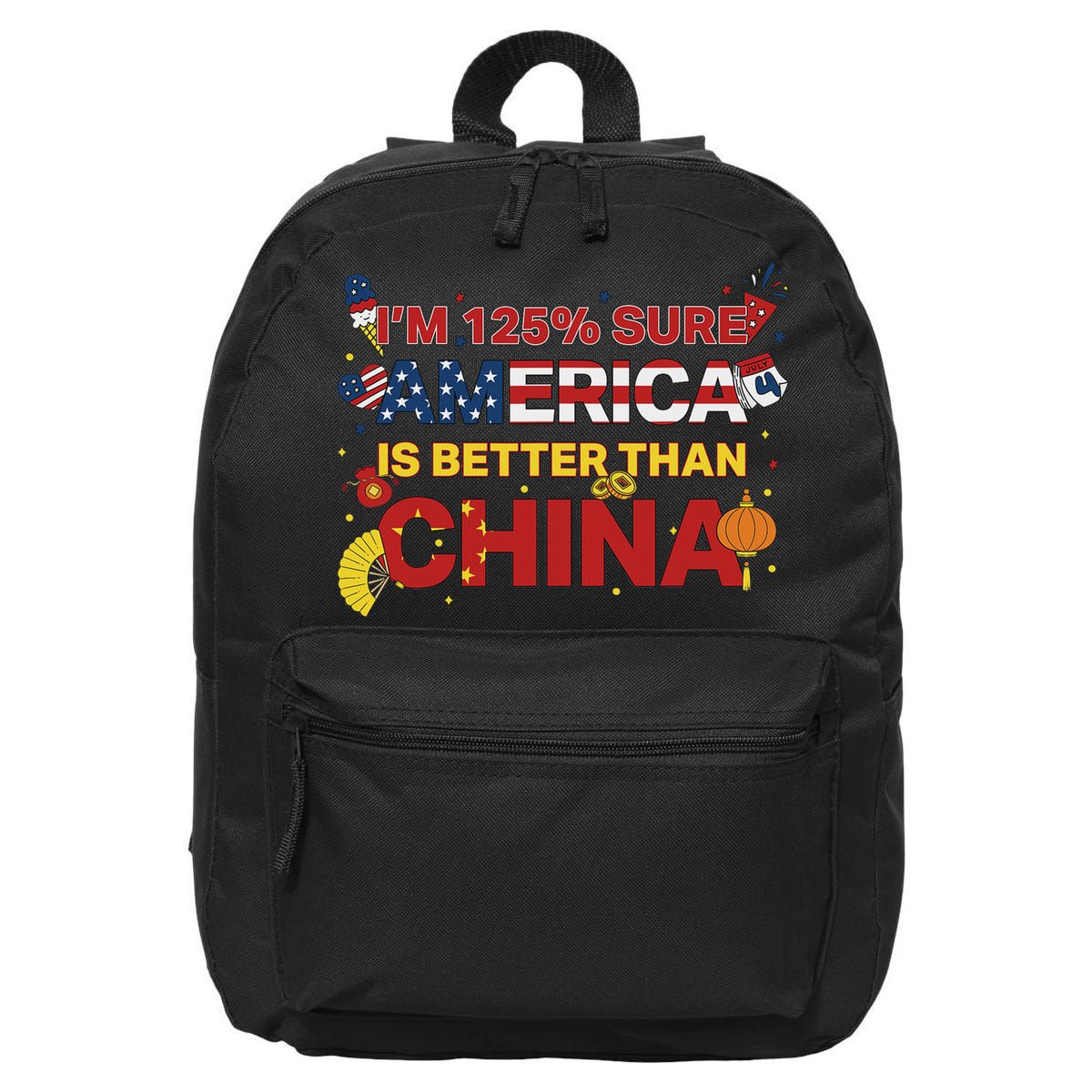 2025 China Tariff Anti Trump Protest Trump 16 in Basic Backpack
