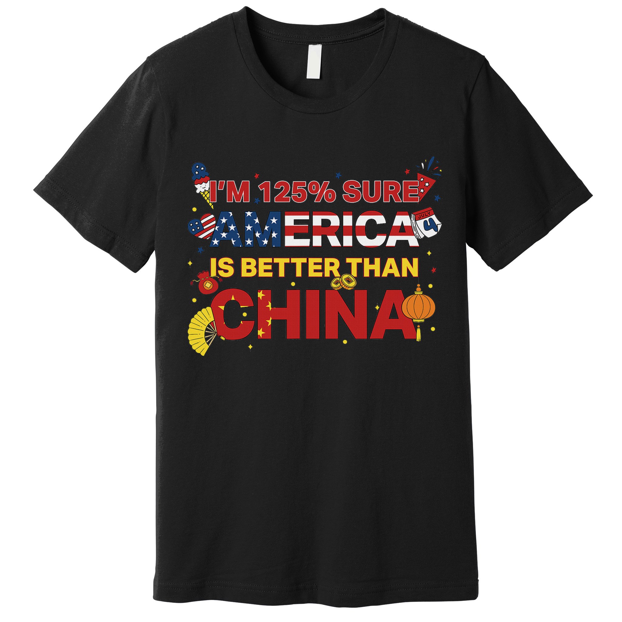 2025 China Tariff Anti Trump Protest Trump Premium T-Shirt