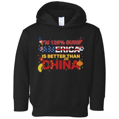 2025 China Tariff Anti Trump Protest Trump Toddler Hoodie