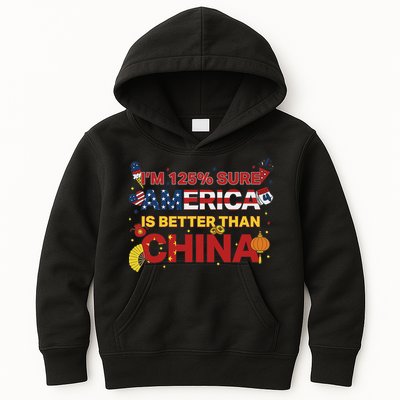 2025 China Tariff Anti Trump Protest Trump Kids Hoodie