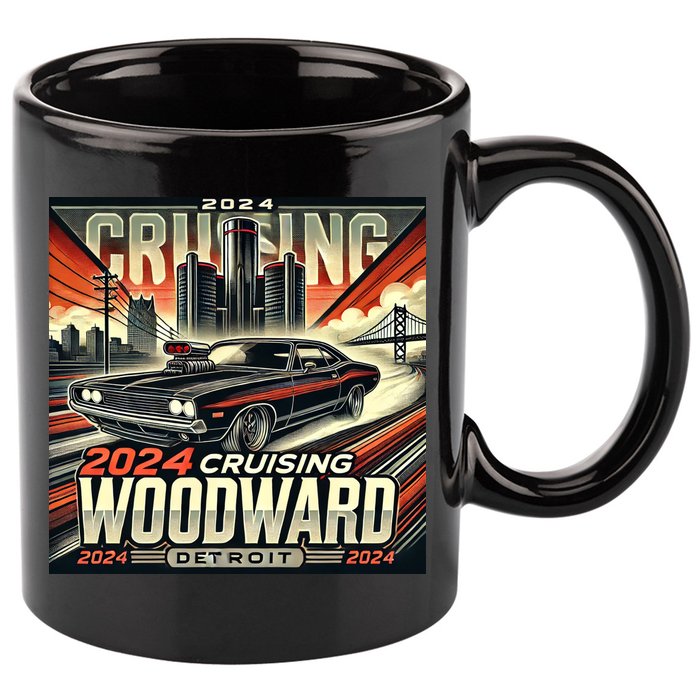 2024 Cruising Woodward 11oz C Handle Ceramic Mug