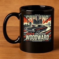 2024 Cruising Woodward 11oz C Handle Ceramic Mug