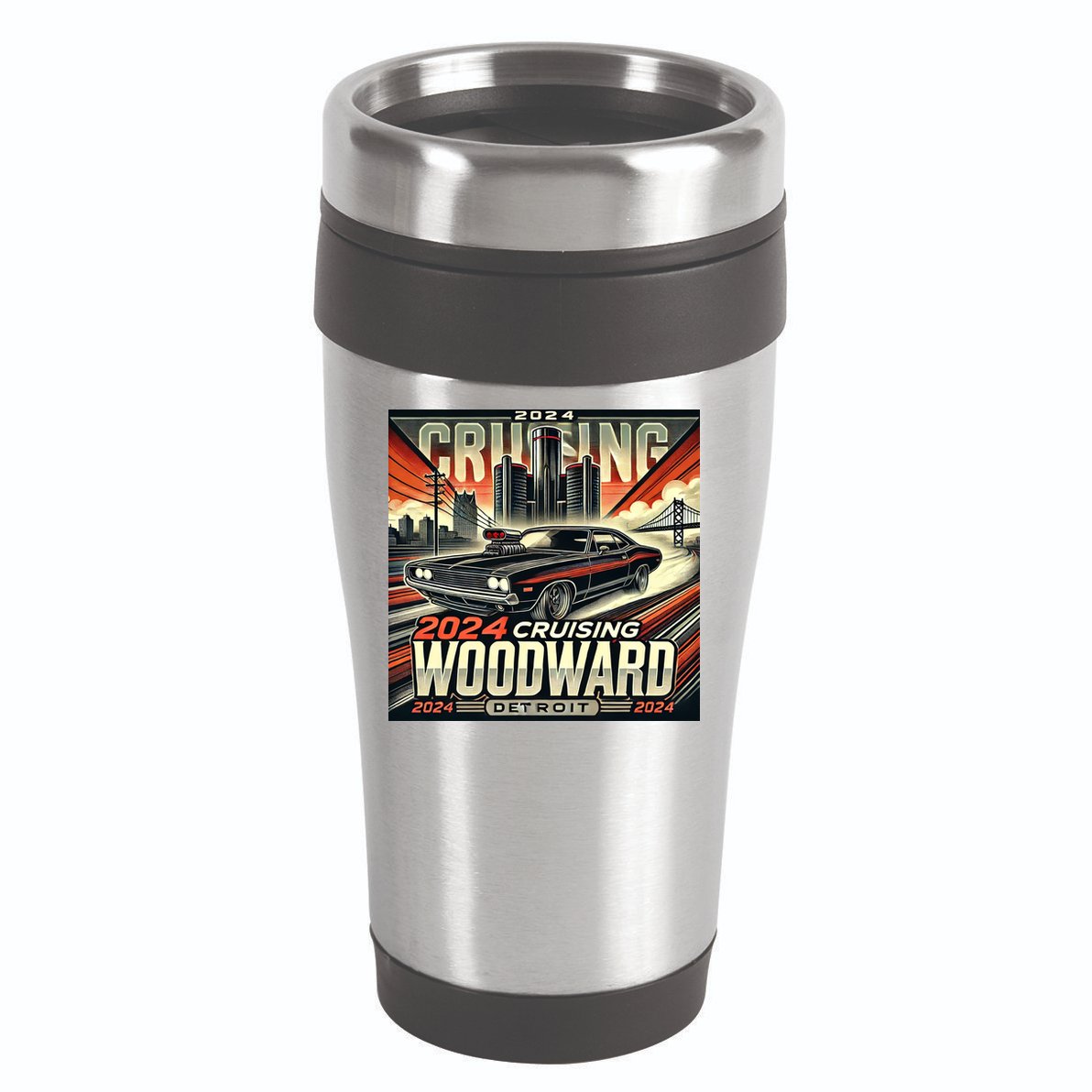 2024 Cruising Woodward 16oz Travel Tumbler