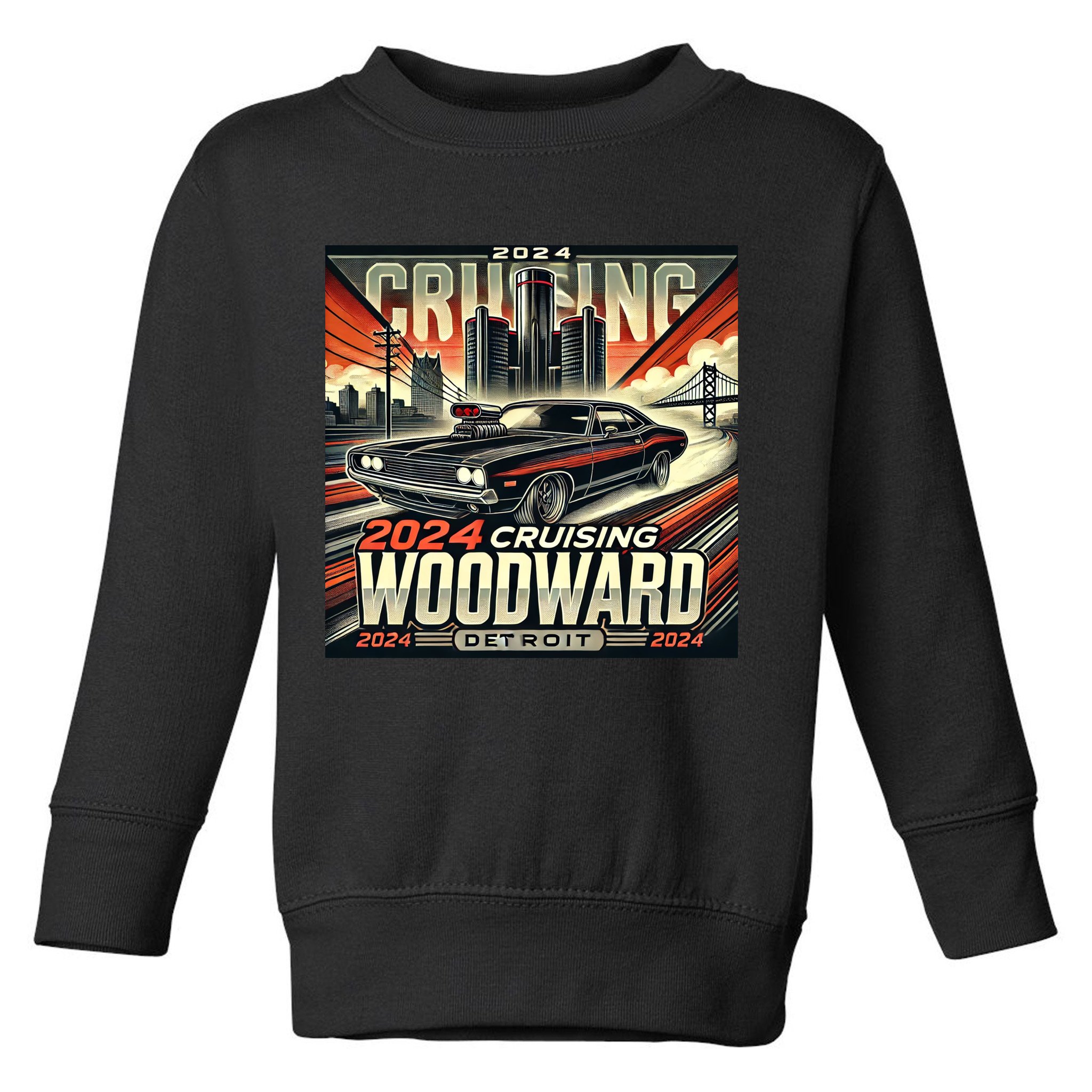 2024 Cruising Woodward Toddler Sweatshirt