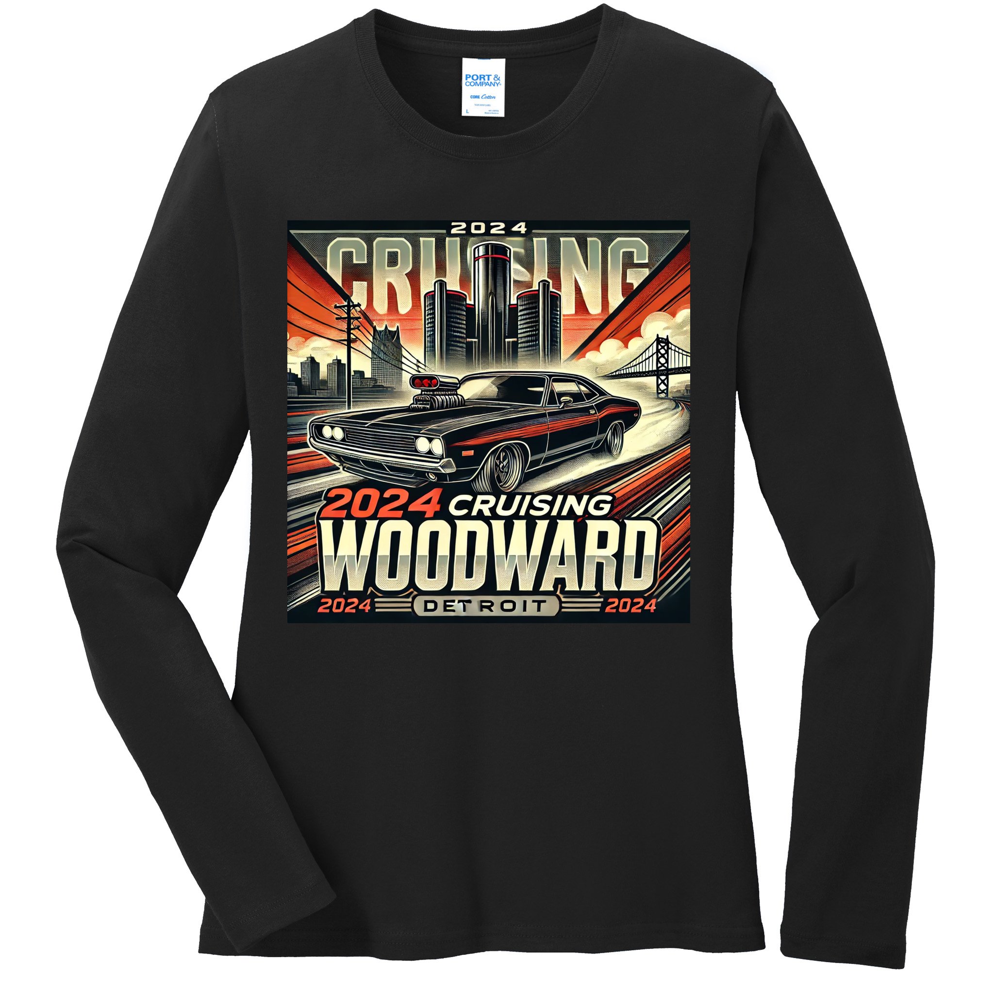 2024 Cruising Woodward Ladies Long Sleeve Shirt