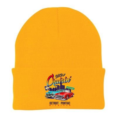 2024 Cruisin Woodward Ave Cruise Detroit To Pontiac Classic Cars Knit Cap Winter Beanie