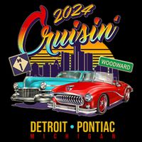 2024 Cruisin Woodward Ave Cruise Detroit To Pontiac Classic Cars 7-Panel Snapback Hat