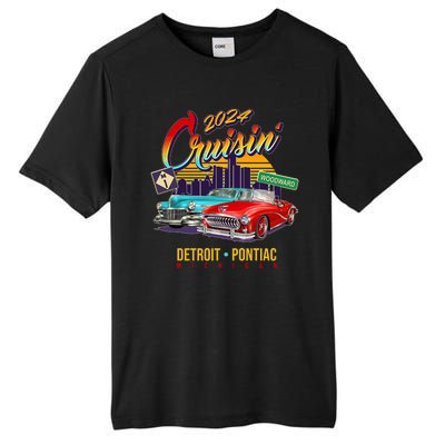 2024 Cruisin Woodward Ave Cruise Detroit To Pontiac Classic Cars Tall Fusion ChromaSoft Performance T-Shirt