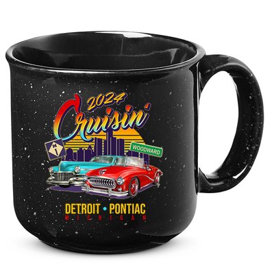 2024 Cruisin Woodward Ave Cruise Detroit To Pontiac Classic Cars 15oz Campfire Ceramic Mug