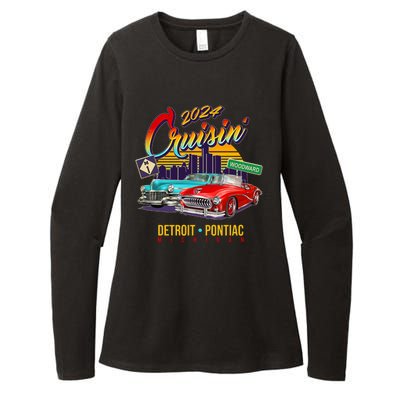 2024 Cruisin Woodward Ave Cruise Detroit To Pontiac Classic Cars Womens CVC Long Sleeve Shirt