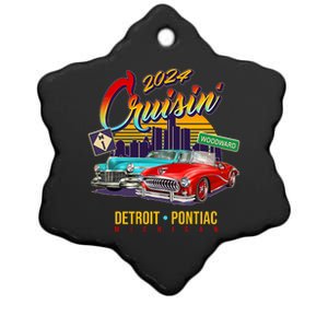 2024 Cruisin Woodward Ave Cruise Detroit To Pontiac Classic Cars Ceramic Star Ornament