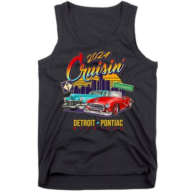 2024 Cruisin Woodward Ave Cruise Detroit To Pontiac Classic Cars Tank Top