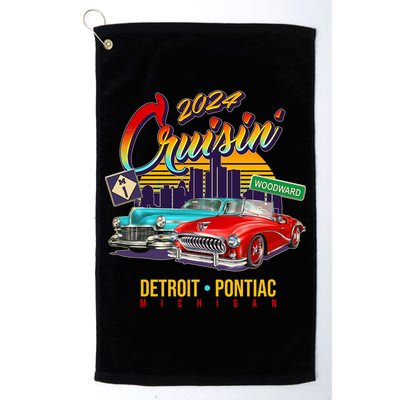 2024 Cruisin Woodward Ave Cruise Detroit To Pontiac Classic Cars Golf Towel