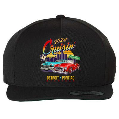 2024 Cruisin Woodward Ave Cruise Detroit To Pontiac Classic Cars Wool Snapback Cap