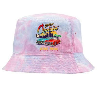 2024 Cruisin Woodward Ave Cruise Detroit To Pontiac Classic Cars Tie-Dyed Bucket Hat