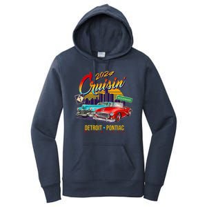 2024 Cruisin Woodward Ave Cruise Detroit To Pontiac Classic Cars Women's Pullover Hoodie