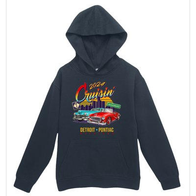 2024 Cruisin Woodward Ave Cruise Detroit To Pontiac Classic Cars Urban Pullover Hoodie