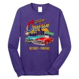 2024 Cruisin Woodward Ave Cruise Detroit To Pontiac Classic Cars Long Sleeve Shirt