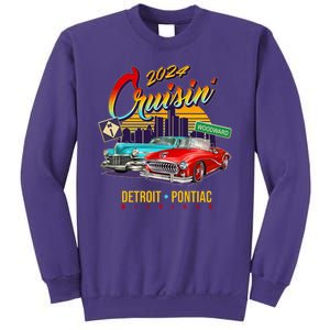 2024 Cruisin Woodward Ave Cruise Detroit To Pontiac Classic Cars Sweatshirt