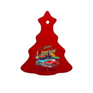 2024 Cruisin Woodward Ave Cruise Detroit To Pontiac Classic Cars Ceramic Tree Ornament