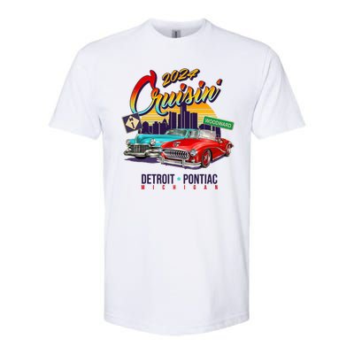 2024 Cruisin Woodward Ave Cruise Detroit To Pontiac Classic Cars Softstyle® CVC T-Shirt