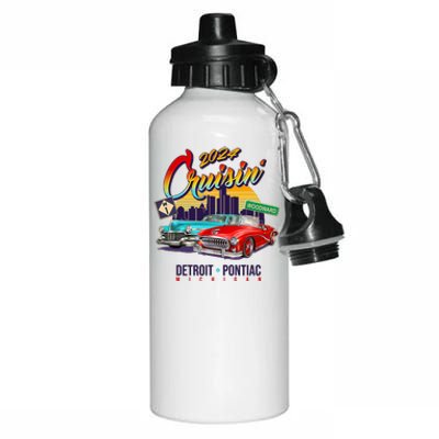 2024 Cruisin Woodward Ave Cruise Detroit To Pontiac Classic Cars Aluminum Water Bottle