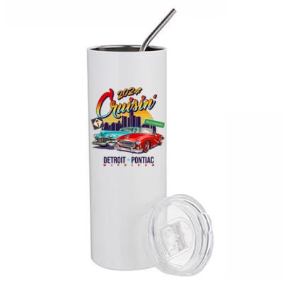 2024 Cruisin Woodward Ave Cruise Detroit To Pontiac Classic Cars Stainless Steel Tumbler