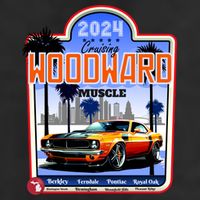2024 Cruising Woodward Muscle Car Scenic 7 Panel Mesh Trucker Snapback Hat