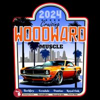 2024 Cruising Woodward Muscle Car Scenic Drawstring Bag