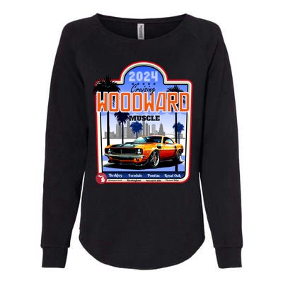 2024 Cruising Woodward Muscle Car Scenic Womens California Wash Sweatshirt