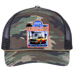 2024 Cruising Woodward Muscle Car Scenic Retro Rope Trucker Hat Cap