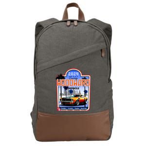 2024 Cruising Woodward Muscle Car Scenic Cotton Canvas Backpack