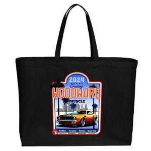 2024 Cruising Woodward Muscle Car Scenic Cotton Canvas Jumbo Tote