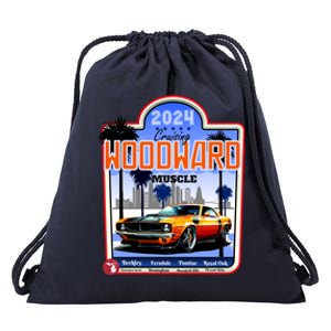 2024 Cruising Woodward Muscle Car Scenic Drawstring Bag