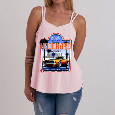 2024 Cruising Woodward Muscle Car Scenic Women's Strappy Tank