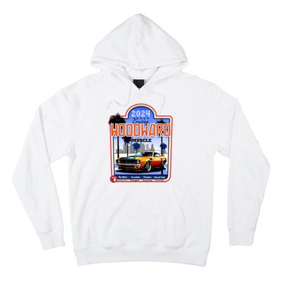 2024 Cruising Woodward Muscle Car Scenic Hoodie