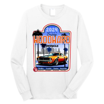 2024 Cruising Woodward Muscle Car Scenic Long Sleeve Shirt