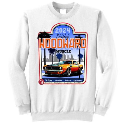 2024 Cruising Woodward Muscle Car Scenic Sweatshirt