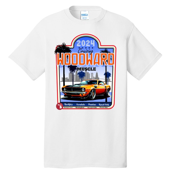 2024 Cruising Woodward Muscle Car Scenic Tall T-Shirt