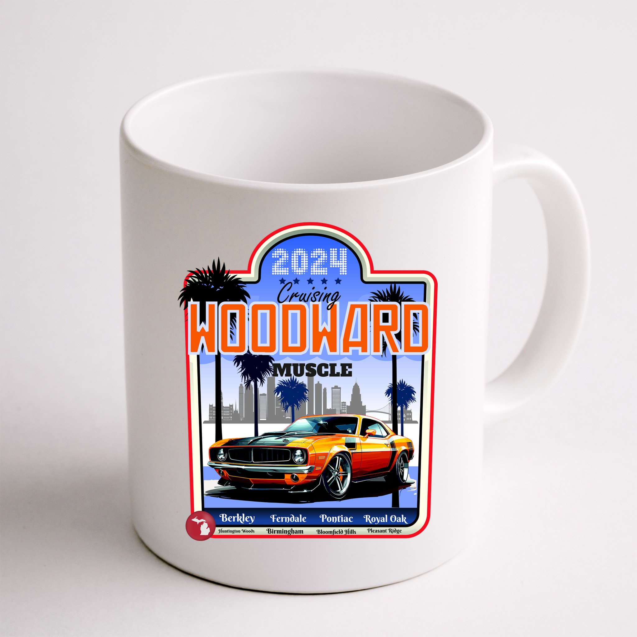 2024 Cruising Woodward Muscle Car Scenic Mug