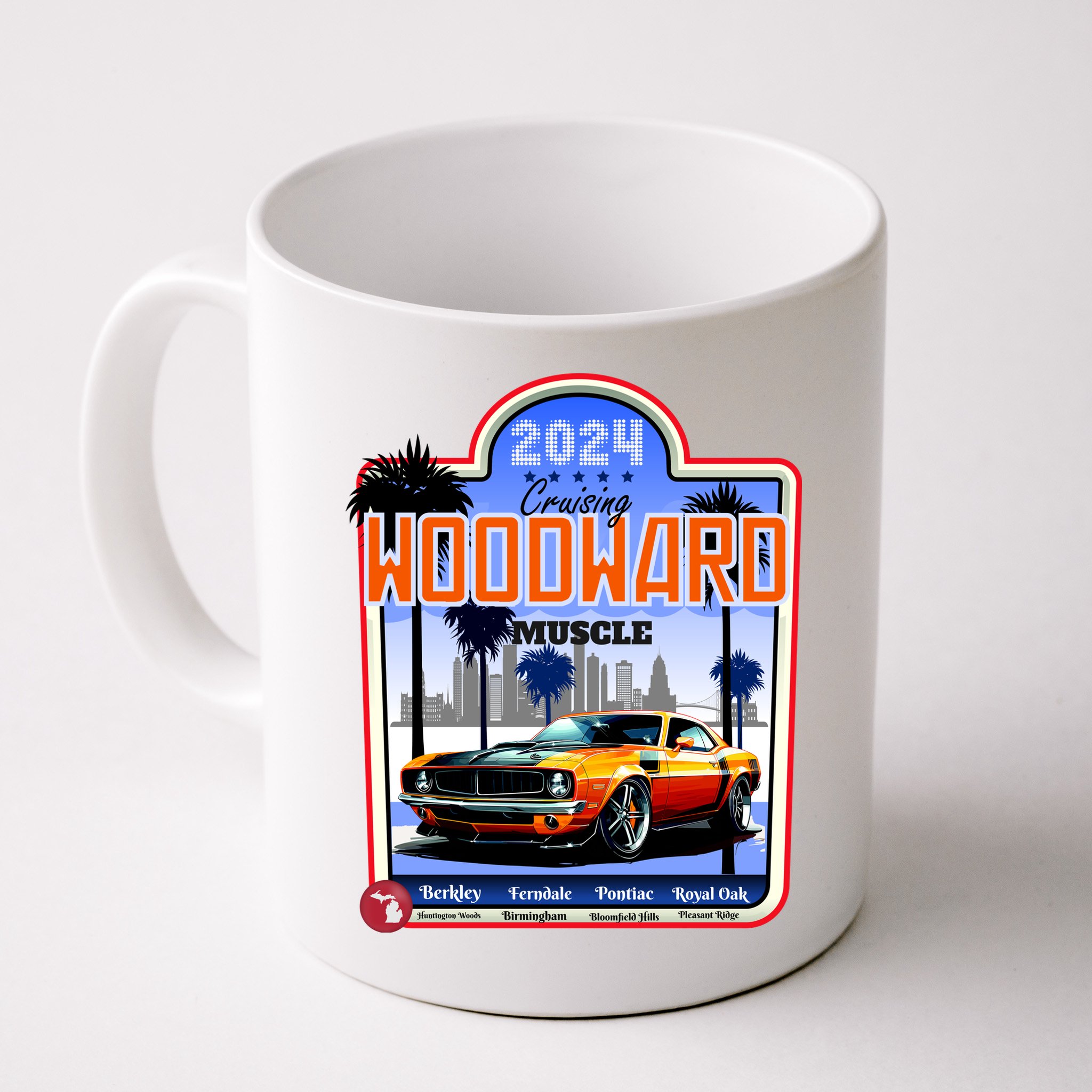 2024 Cruising Woodward Muscle Car Scenic Mug