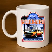2024 Cruising Woodward Muscle Car Scenic 11oz C Handle Ceramic Mug