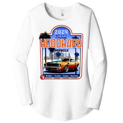 2024 Cruising Woodward Muscle Car Scenic Women's Perfect Tri Tunic Long Sleeve Shirt