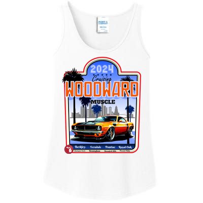 2024 Cruising Woodward Muscle Car Scenic Ladies Essential Tank