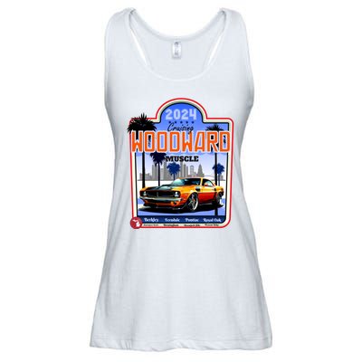 2024 Cruising Woodward Muscle Car Scenic Ladies Essential Flowy Tank