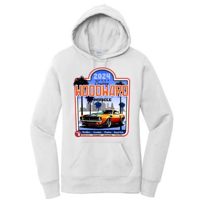 2024 Cruising Woodward Muscle Car Scenic Women's Pullover Hoodie