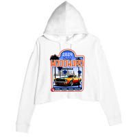 2024 Cruising Woodward Muscle Car Scenic Crop Fleece Hoodie