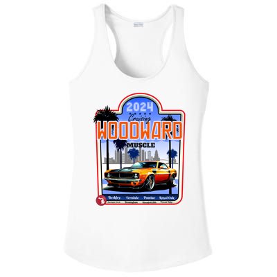 2024 Cruising Woodward Muscle Car Scenic Ladies PosiCharge Competitor Racerback Tank