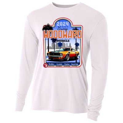 2024 Cruising Woodward Muscle Car Scenic Cooling Performance Long Sleeve Crew