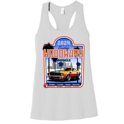 2024 Cruising Woodward Muscle Car Scenic Women's Racerback Tank